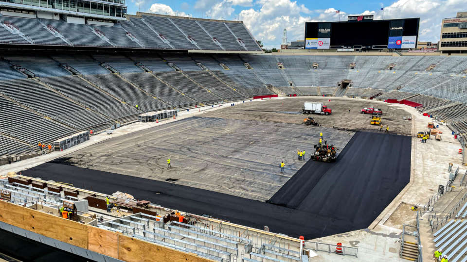P+D Paving the South End Zone of Camp Randall