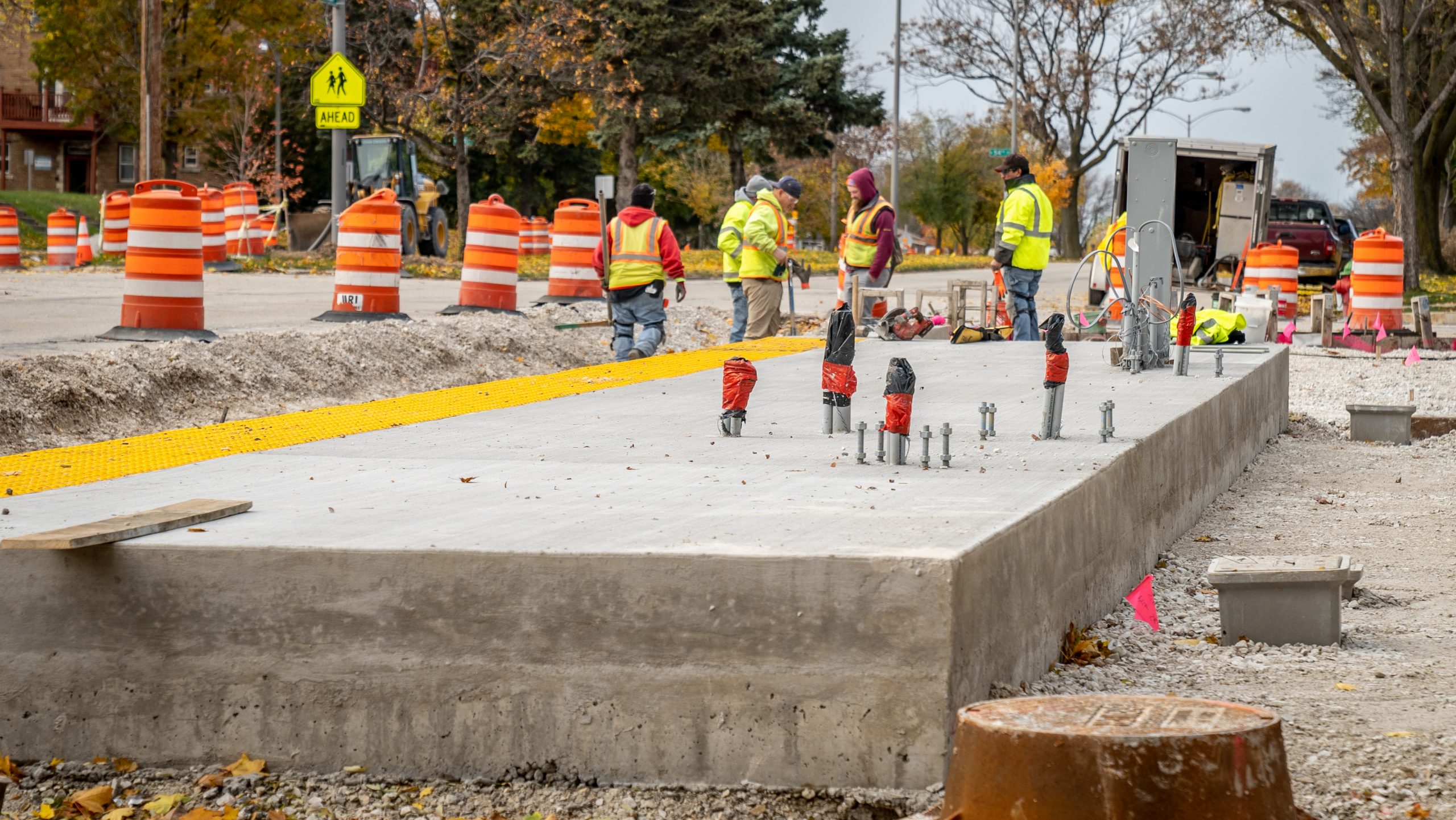 Construction of the East-West Bus Rapid Transit