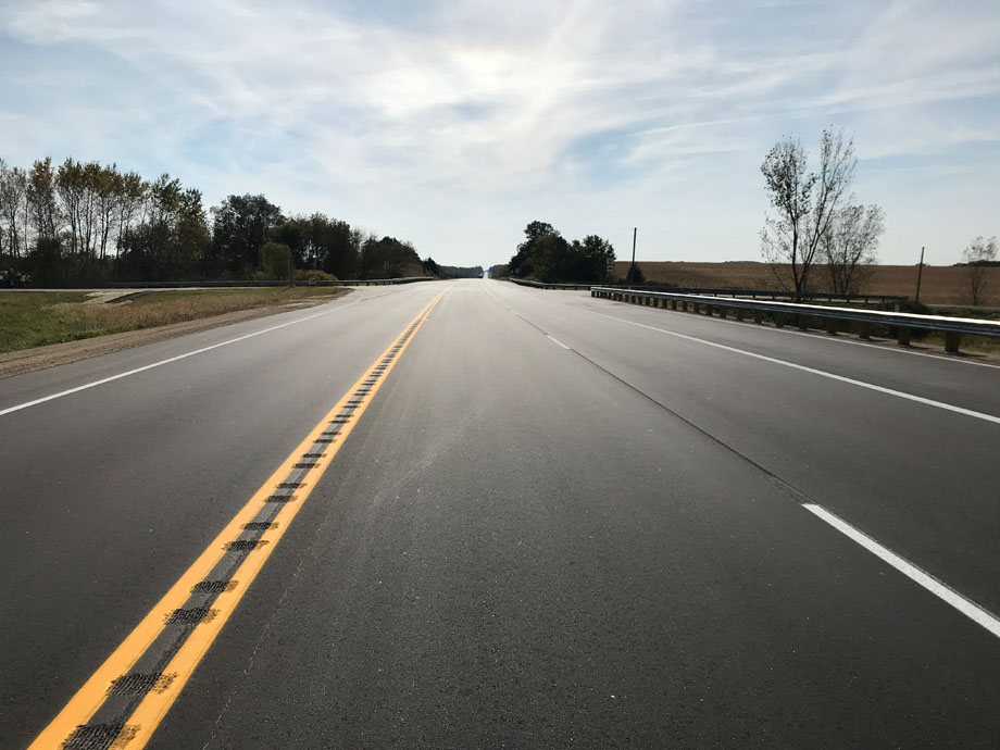 Wide shot of reconstructed STH 47