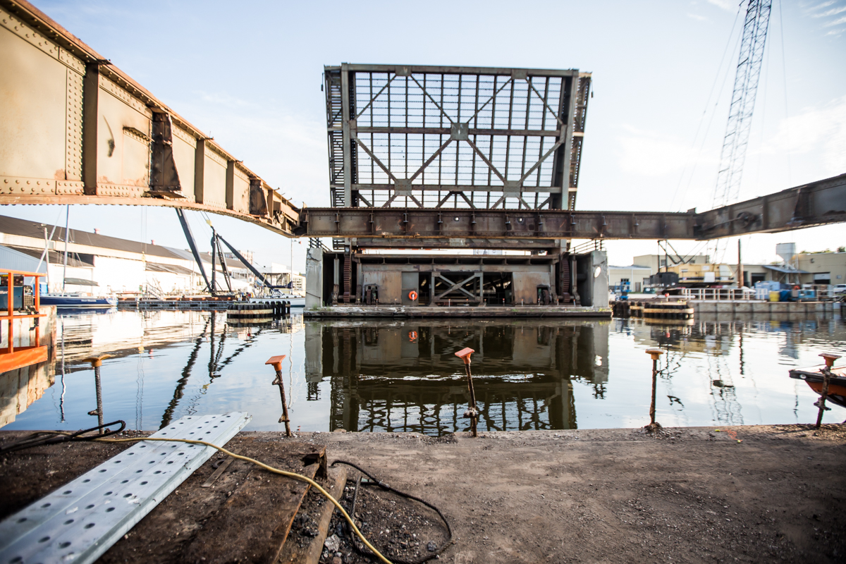 Construction of 1st Street Bascule Bridge