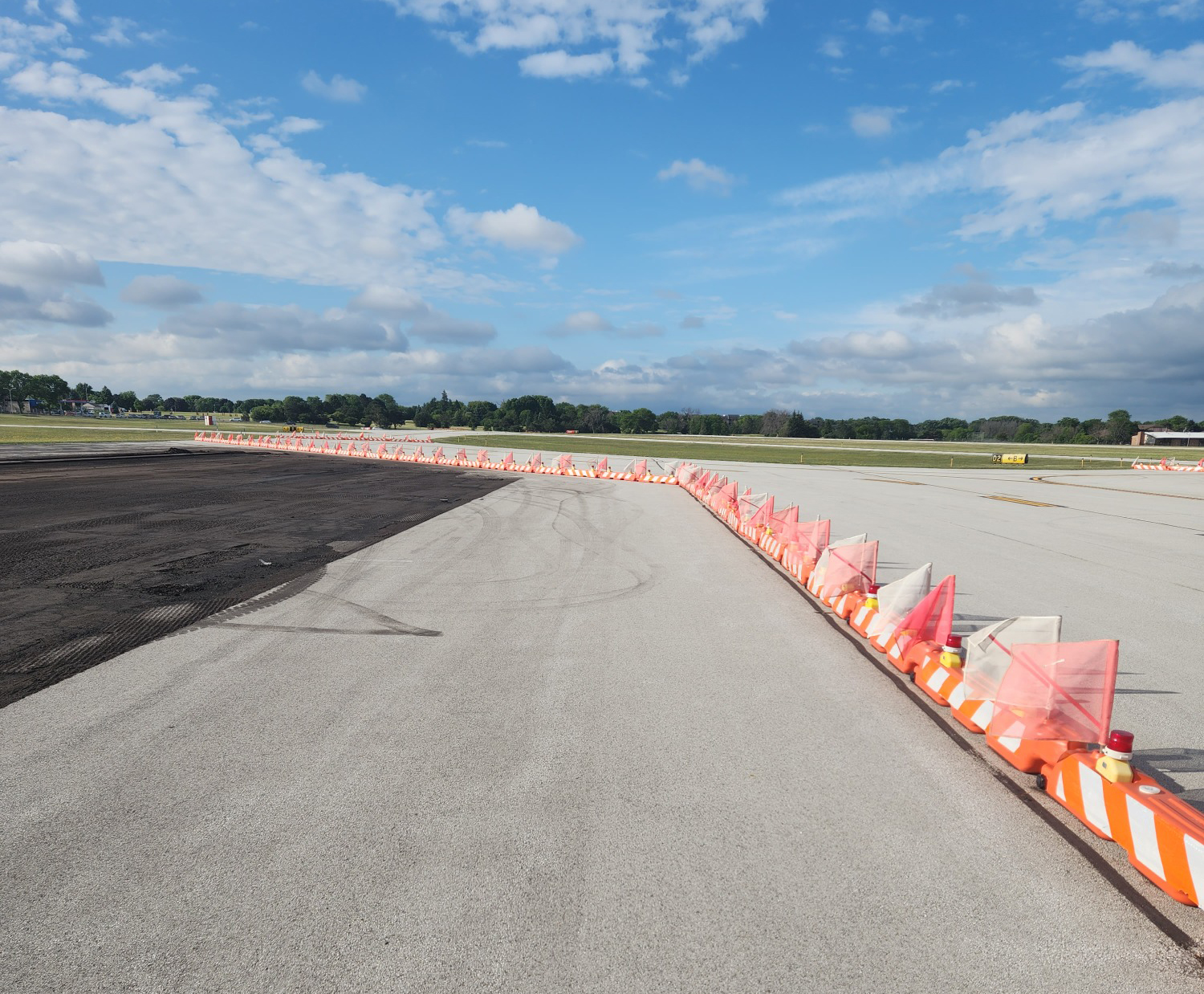 Asphalt paving of Milwaukee County Timmerman Airport