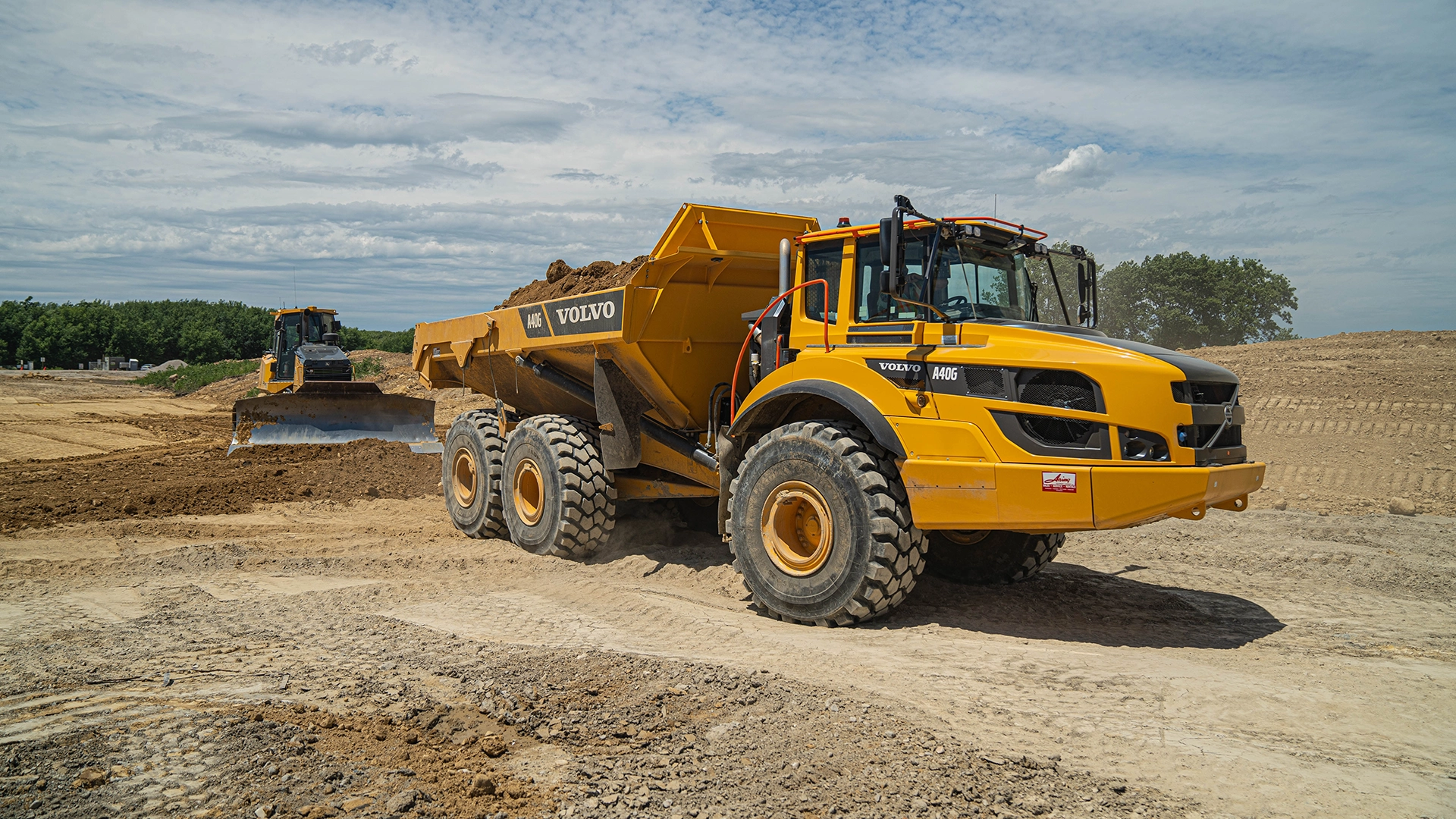 dump truck with dirt