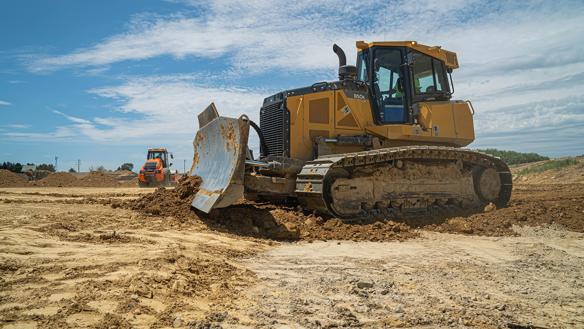 heavy equipment digging dirt