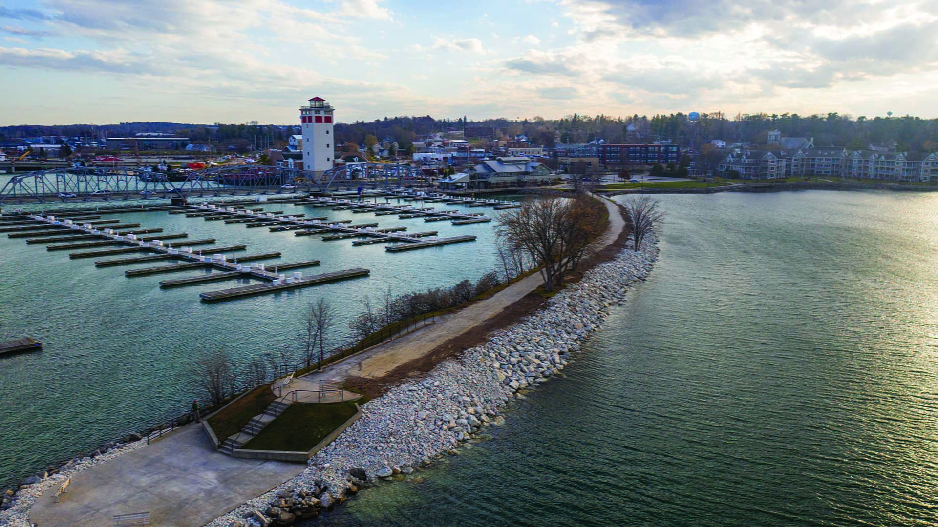 aerial view of bayview park