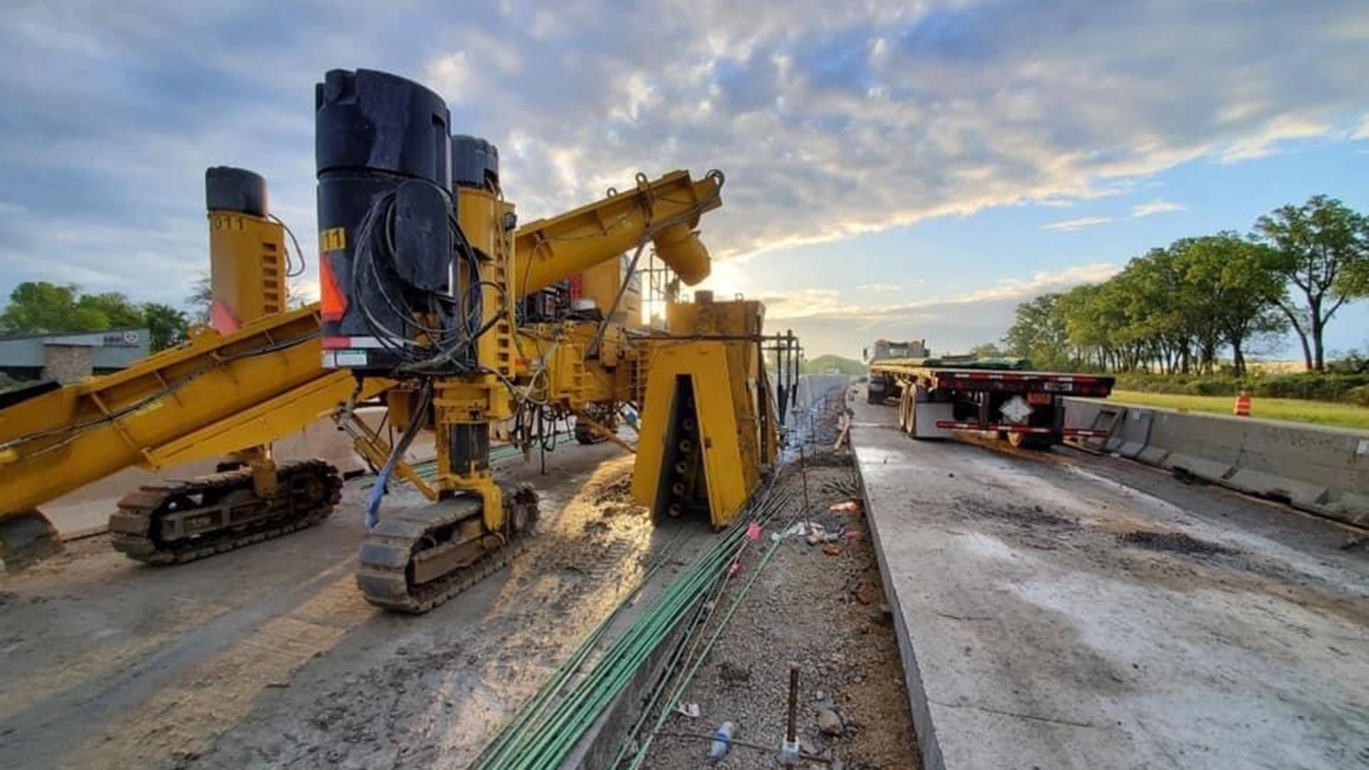 beltline construction with large machinery