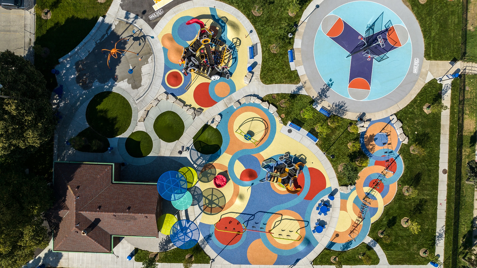 playground at Milwaukee recreation green bay