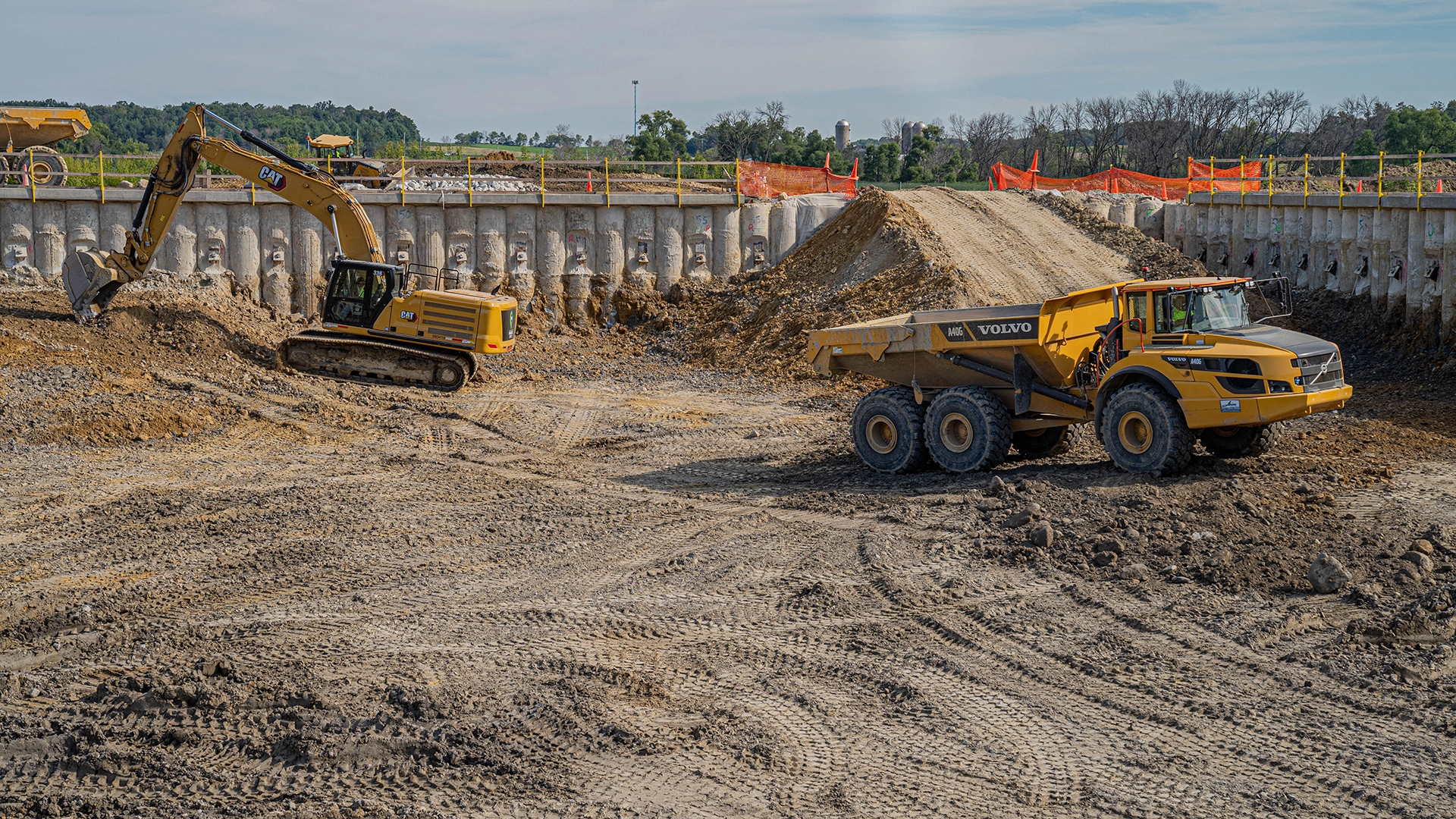 heavy equipment on jobsite
