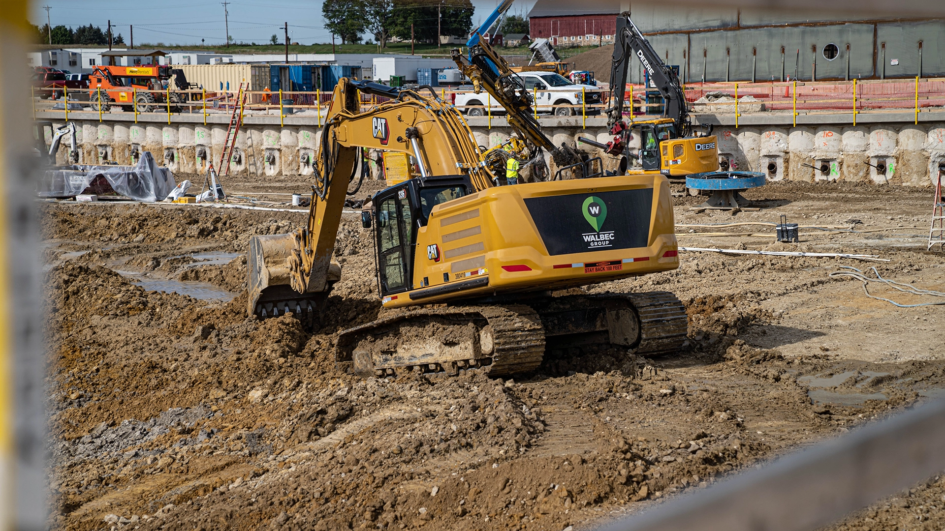 heavy equipment on jobsite