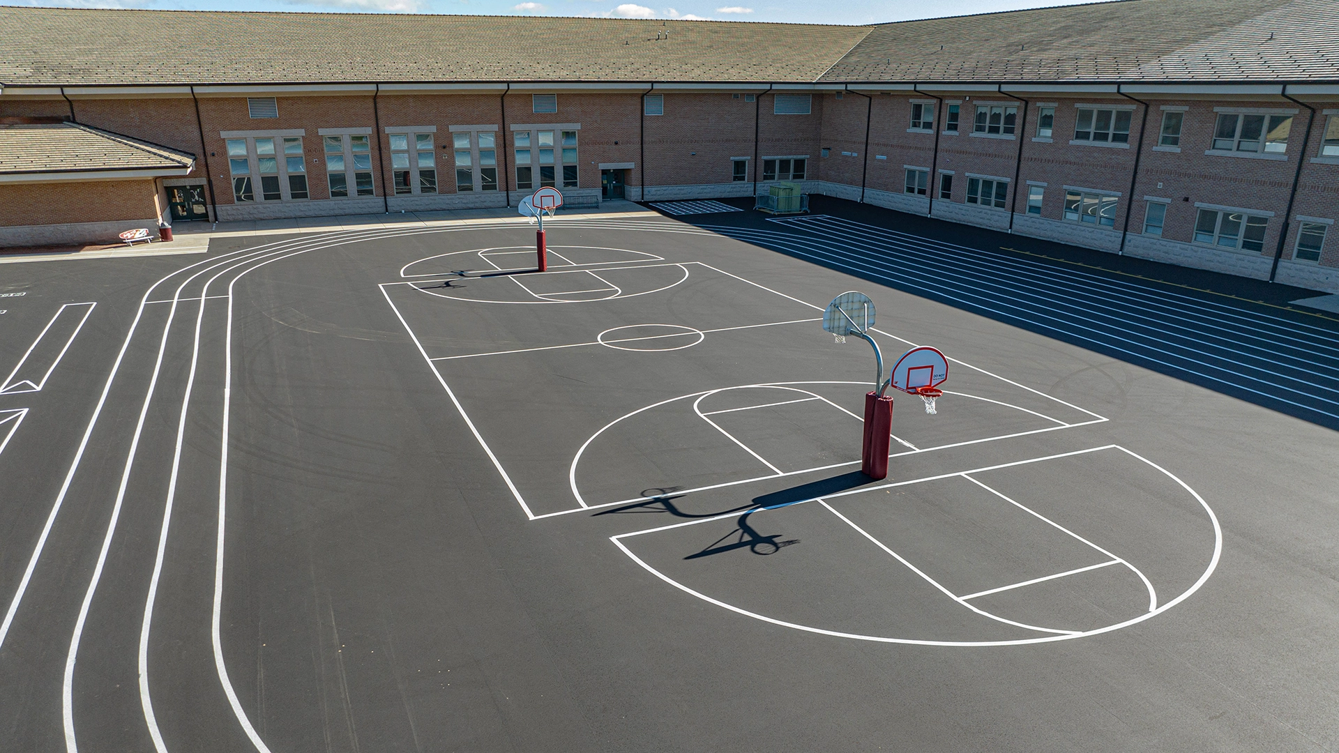 Green Bay area school new basketball court