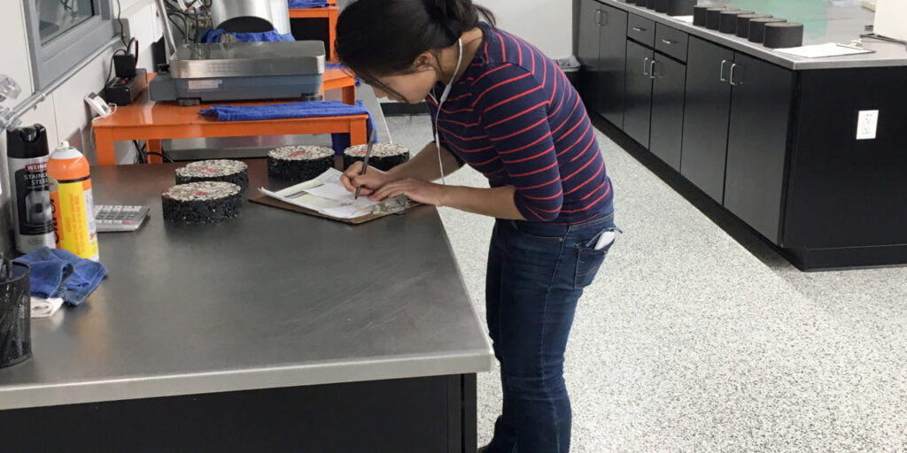 woman with clipboard