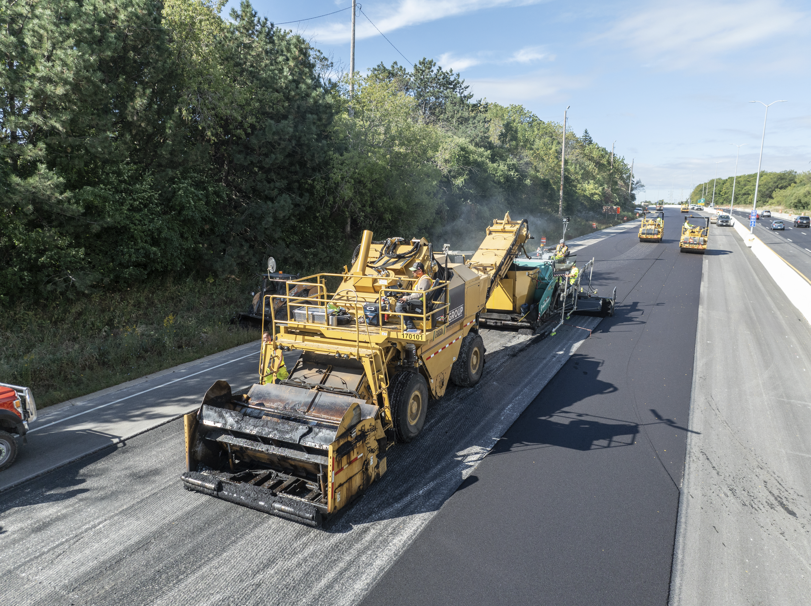 Paving process of I-894
