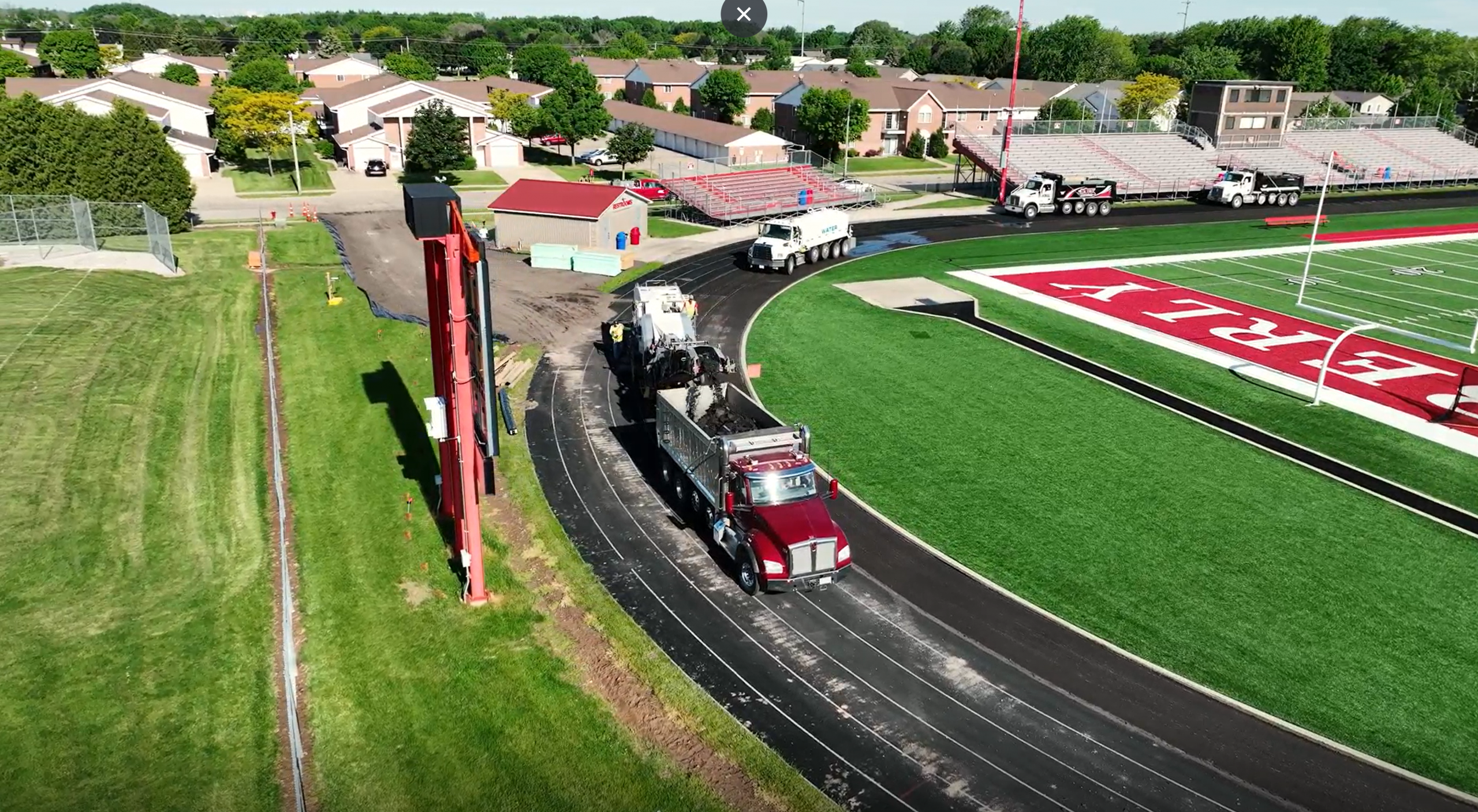 Northeast Asphalt Reconstructing and Paving Kimberly High School Athletic Track