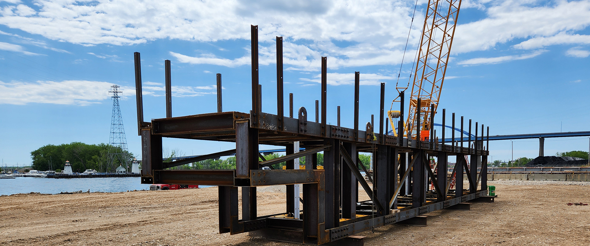 Port of Green Bay - combi-wall pipe template